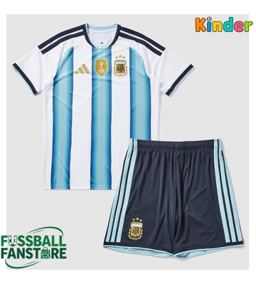 Argentinien Replik Heimtrikot Kinder WM 2026 Kurzarm (+ Kurze Hosen)
